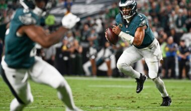 Sixers rookie VJ Edgecombe in attendance of Eagles opener vs. Cowboys