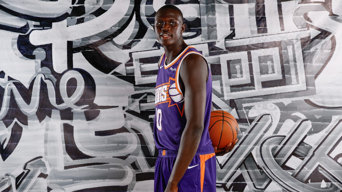 Khaman Maluach went through a workout in practice gym