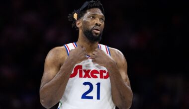 Sixers post picture of thinner Joel Embiid working out at facility