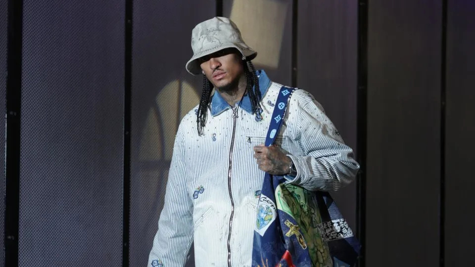 Clarkson arrives for the Utah Jazz's game against the Toronto Raptors on March 14. - Melissa Majchrzak/NBAE/Getty Images