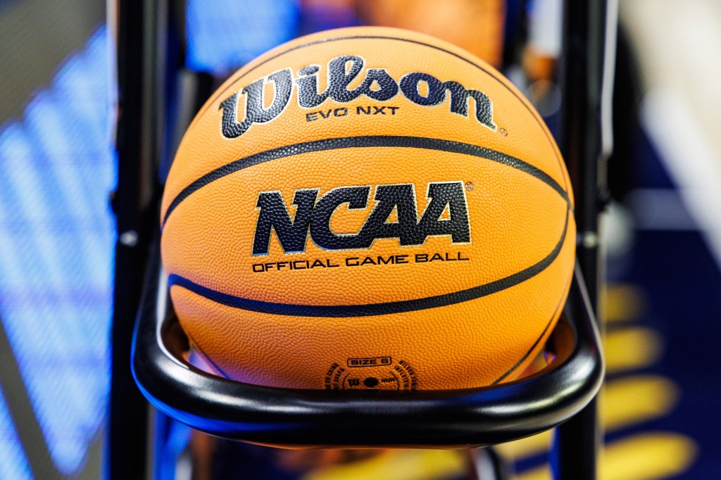 NCAA official game basketball.