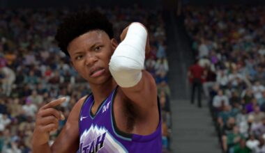 Ace Bailey of the Utah Jazz in NBA 2K26...