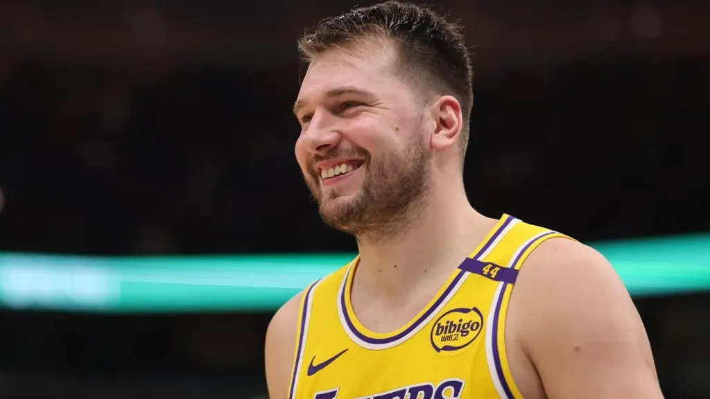 Luka Doncic smiling