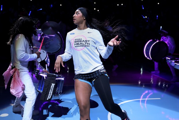 Chicago Sky forward Angel Reese announced as part of the...