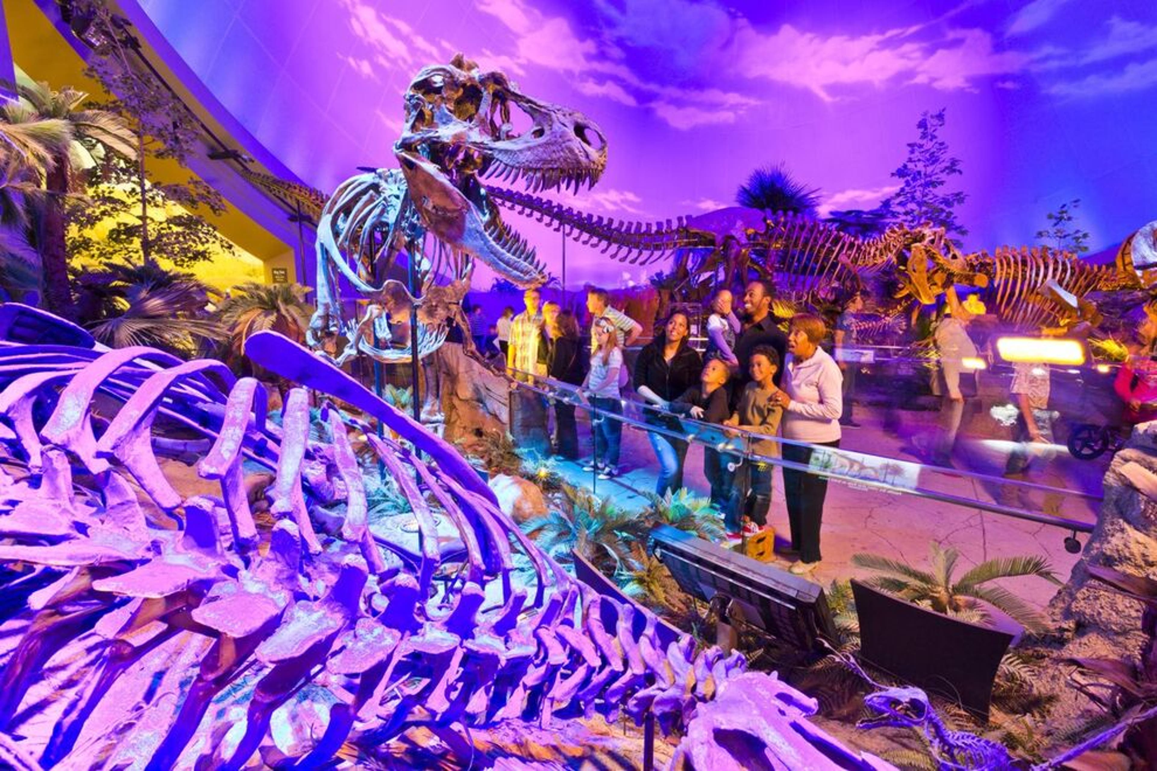 The Dinosphere is a popular exhibit for visitors of all ages