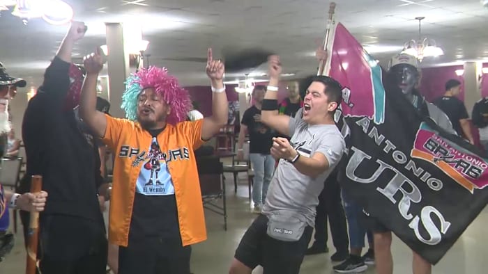 Hundreds of Spurs fans try out for Victor Wembanyama’s new ‘supporter section’