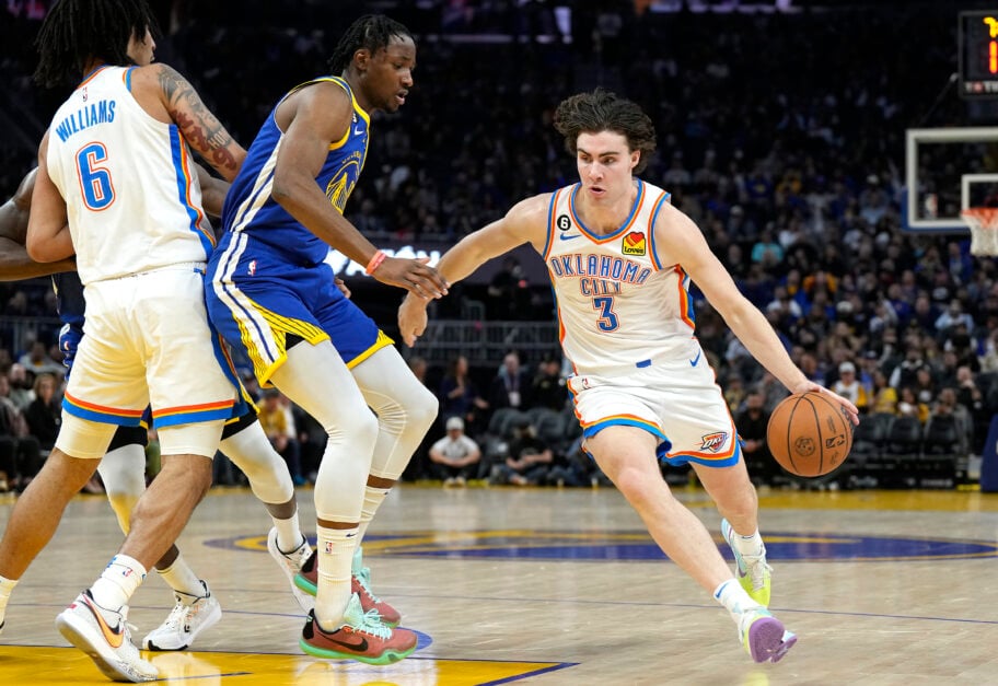 Jonathan Kuminga play against Josh Giddey when he still with OKC.