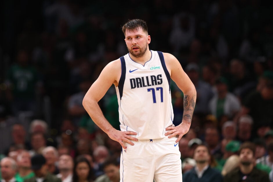 Luka Doncic in Dallas Mavericks jersey