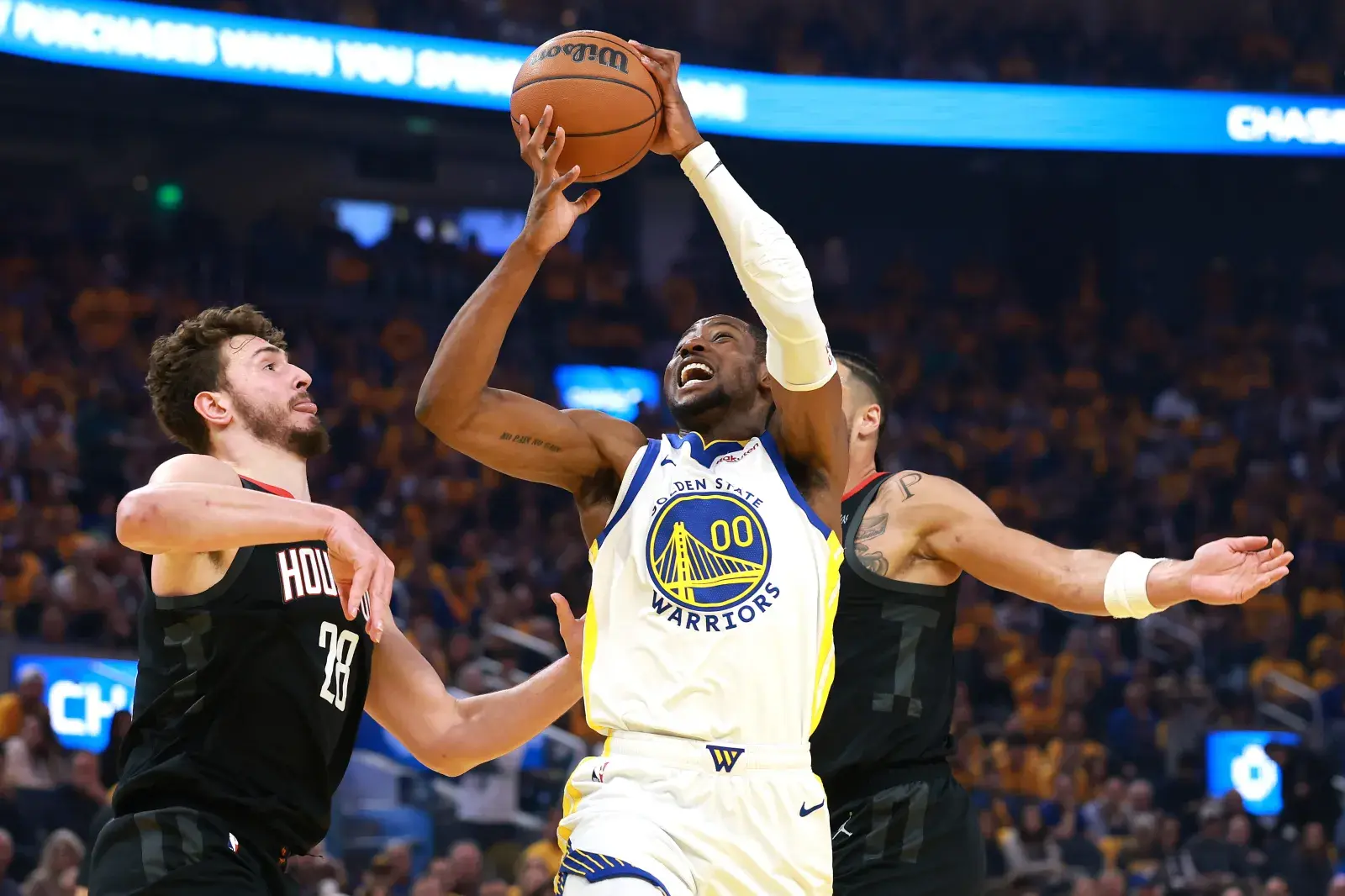 Golden State Warriors forward Jonathan Kuminga