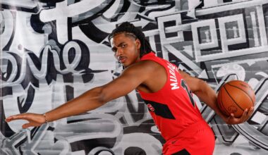 Bobby Webster on what Collin Murray-Boyles has shown with Toronto Raptors already, makes 'very rarely' warning