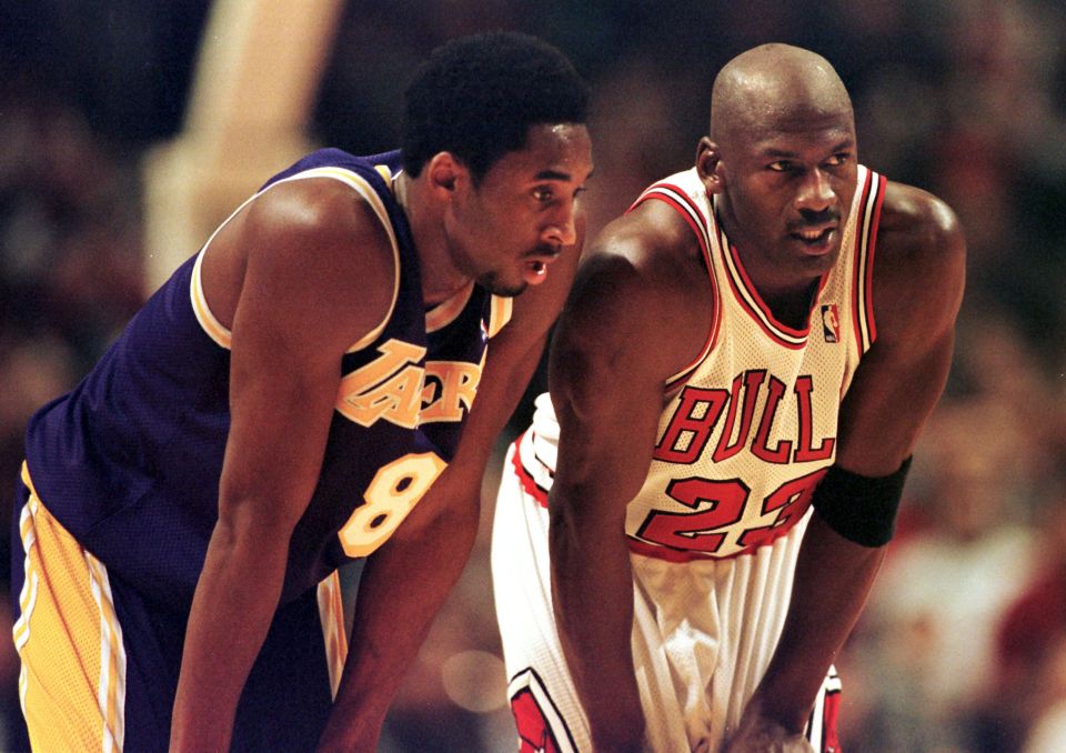 Kobe Bryant looked up to Jordan, with the Bulls legend an established star in his early days