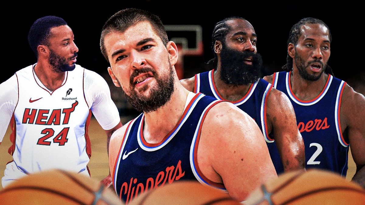 Ivica Zubac, Norman Powell, James Harden, Kawhi Leonard, Los Angeles Clippers, Miami Heat