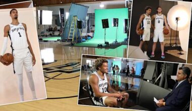 Go inside the Spurs’ 2025 media day 🏀