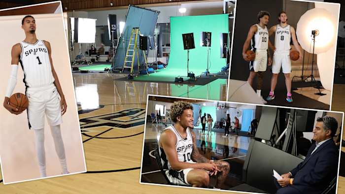 Go inside the Spurs’ 2025 media day 🏀