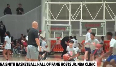 Junior NBA clinic at Basketball Hall of Fame helps kids hone their basketball skills