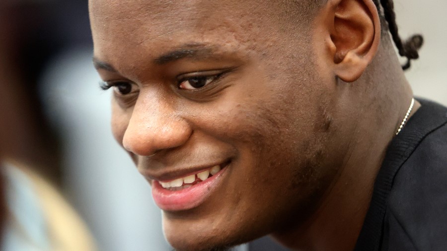 Utah Jazz forward Taylor Hendricks