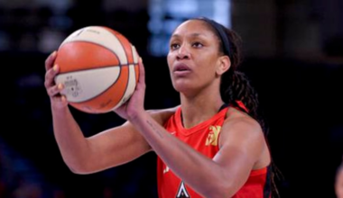 A’ja Wilson overcome with emotion as boyfriend, Miami Heat star Bam Adeybayo hand-delivers her MVP