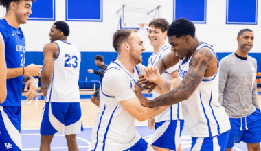 Mark Pope (left) and Collin Chandler - Chet White, UK Athletics