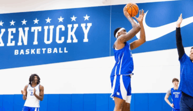 Freshman WR Montavin Quisenberry skies high for a catch during Kentucky spring practice, via Aaron Perkins, KSR