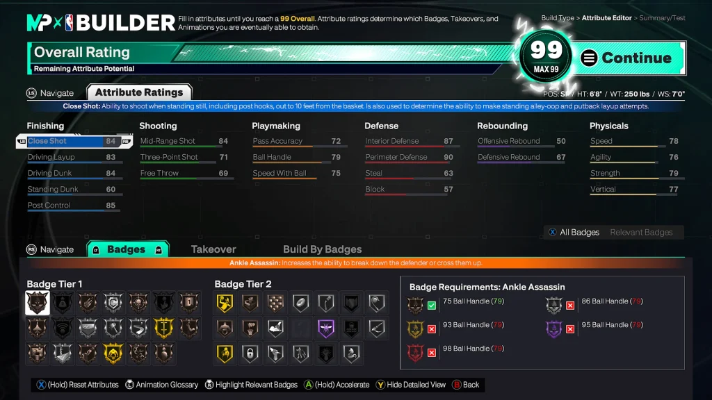 nba 2k26 michael jordan wizards build