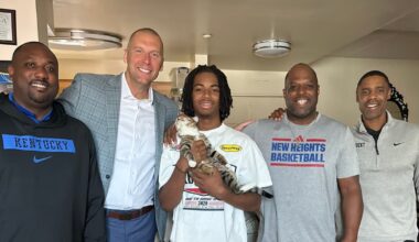 Kentucky Wildcats quarterback Zach Calzada (5) launched the ball downfield as the Kentucky Wildcats faced off against the Ole Miss Rebels at Kroger Field in Lexington, Kentucky on Saturday, September 6, 2025. Ole Miss defeated Kentucky, 30-23. (© Jeff Faughender/Courier Journal / USA TODAY NETWORK via Imagn Images)