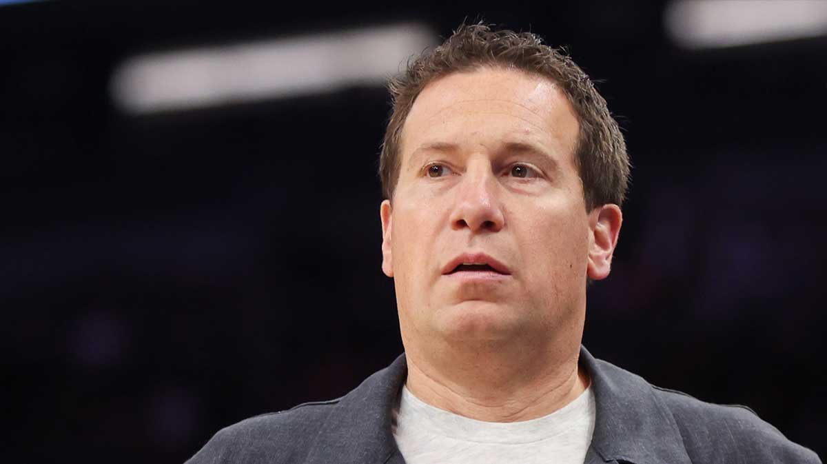 Suns owner Mat Ishbia watches a game against the New Orleans Pelicans in the second quarter at Footprint Center