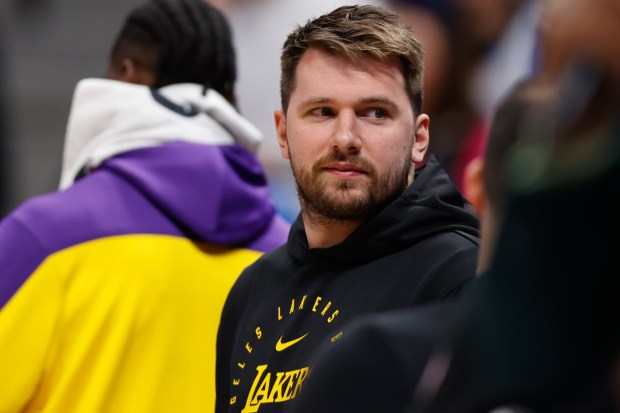 Luka Doncic of the Los Angeles Lakers paid $25 million for a modern three-level home in Manhattan Beach's Hill Section, custom-built by retired tennis star Maria Sharapova, the previous owner. (File photo by Justin Edmonds/Getty Images)