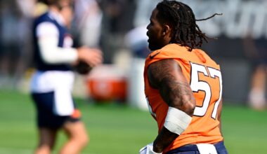 Broncos ILB Dre Greenlaw out again, 2 other key defensive reserves limited