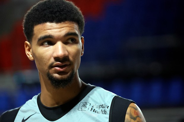 Miami Heat's Kel'el Ware is seen during the opening day...