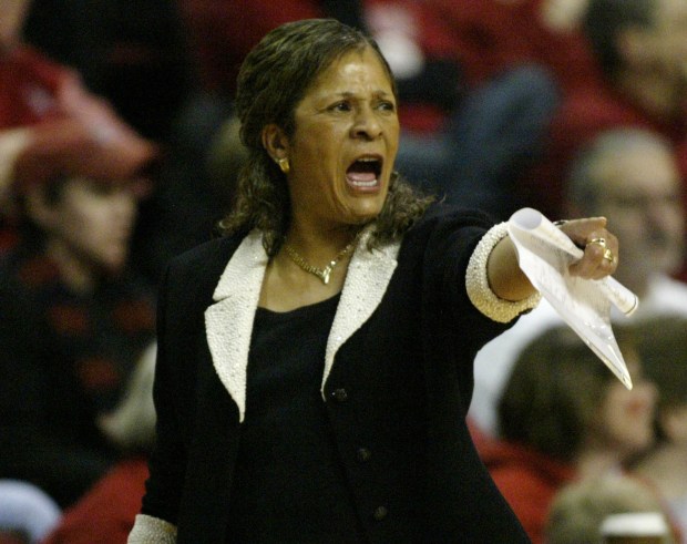 C. Vivian Stringer, a Slippery Rock graduate, coached at Cheyney, Iowa and Rutgers during her career. (Michael McAndrews/The Hartford Courant)