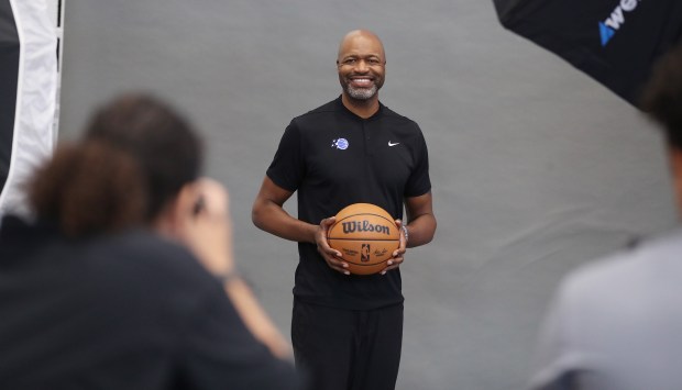 Orlando Magic coach Jamahl Mosley is pictured during Orlando Magic...