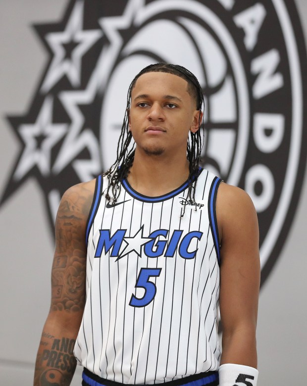 Orlando Magic forward Paolo Banchero is pictured during Orlando Magic...