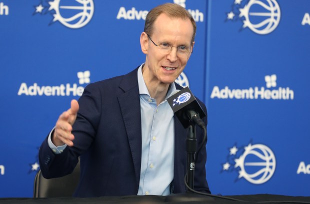 Orlando Magic president Jeff Weltman is pictured during Orlando Magic...