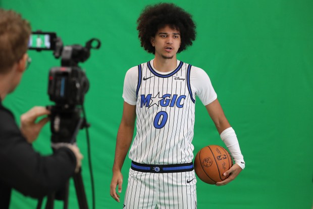 Orlando Magic guard Anthony Black is pictured during Orlando Magic...