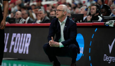 UConn Huskies Basketball coaches Geno Auriemma and Dan Hurley