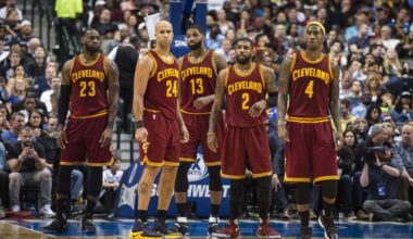 LeBron James, Richard Jefferson, Tristan Thompson, Kyrie Irving and Iman Shumpert