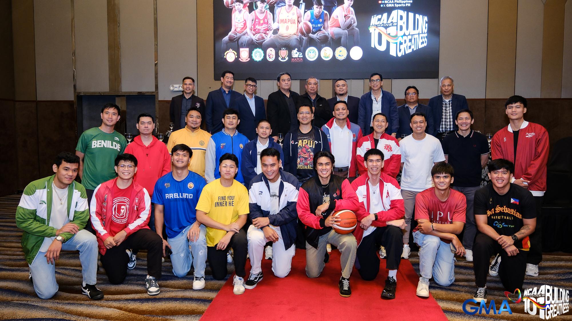 NCAA Season101 men's basketball coaches and captains