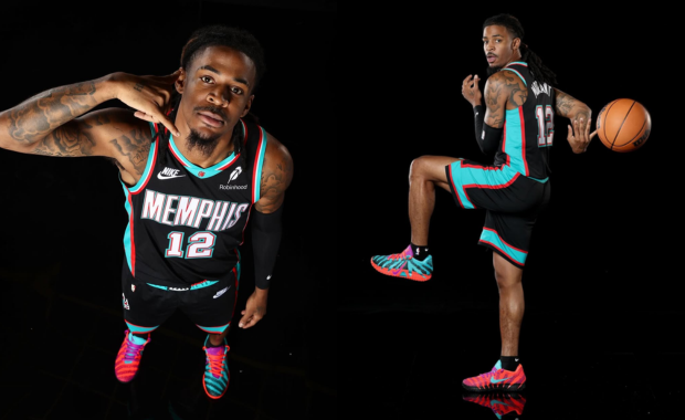 Ja Morant Breaks out Mismatched Nike Ja 3 Colorway for Grizzlies Media Day
