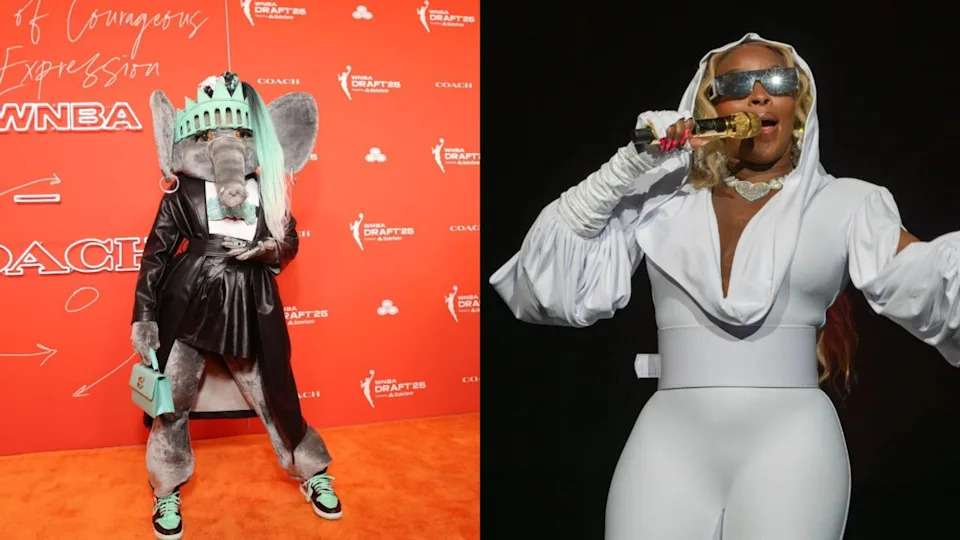 WNBA Mascot Ellie The Elephant Honors Mary J. Blige with Halftime Show Tribute