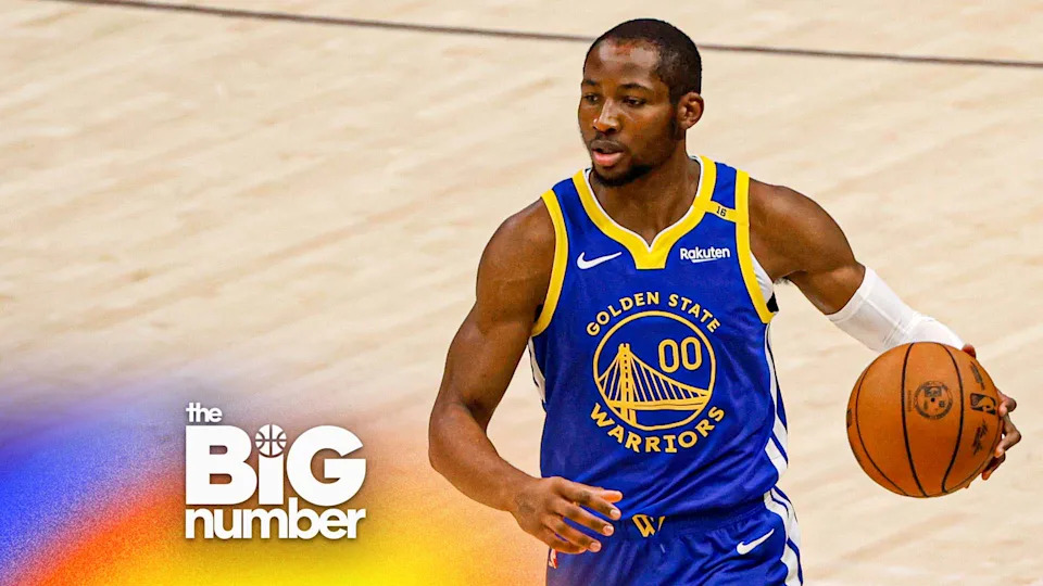 Jonathan Kuminga #00 of the Golden State Warriors plays against the New Orleans Pelicans during the first half of a game on March 28, 2025 in New Orleans, Louisiana. (Photo by Derick E. Hingle/Getty Images)