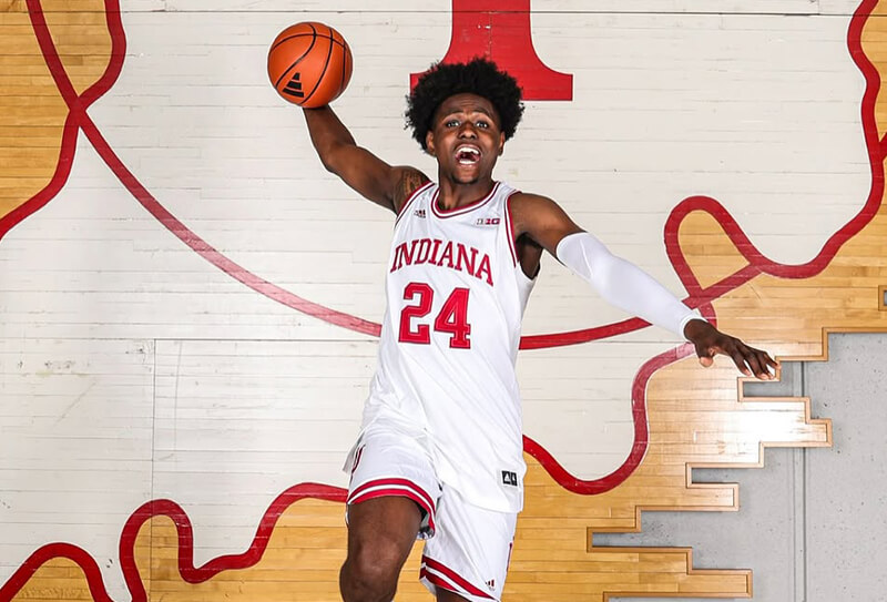 Latrell Allmond on his IU basketball official visit.