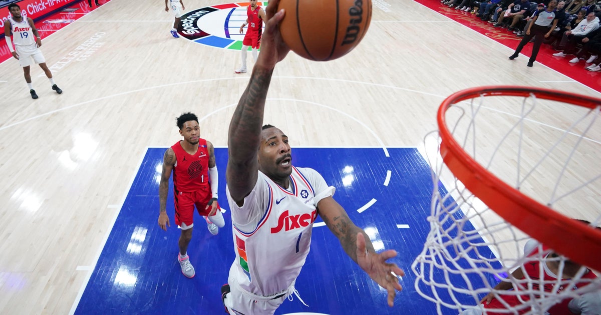 Philadelphia 76ers guard Tyrese Maxey exits loss to Portland Trail Blazers with apparent injury