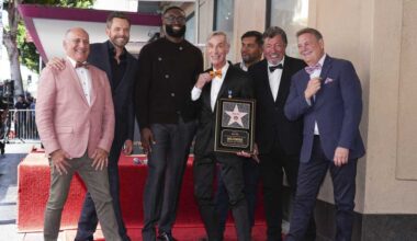 Celtics star on hand as Bill Nye gets Walk of Fame star in Hollywood