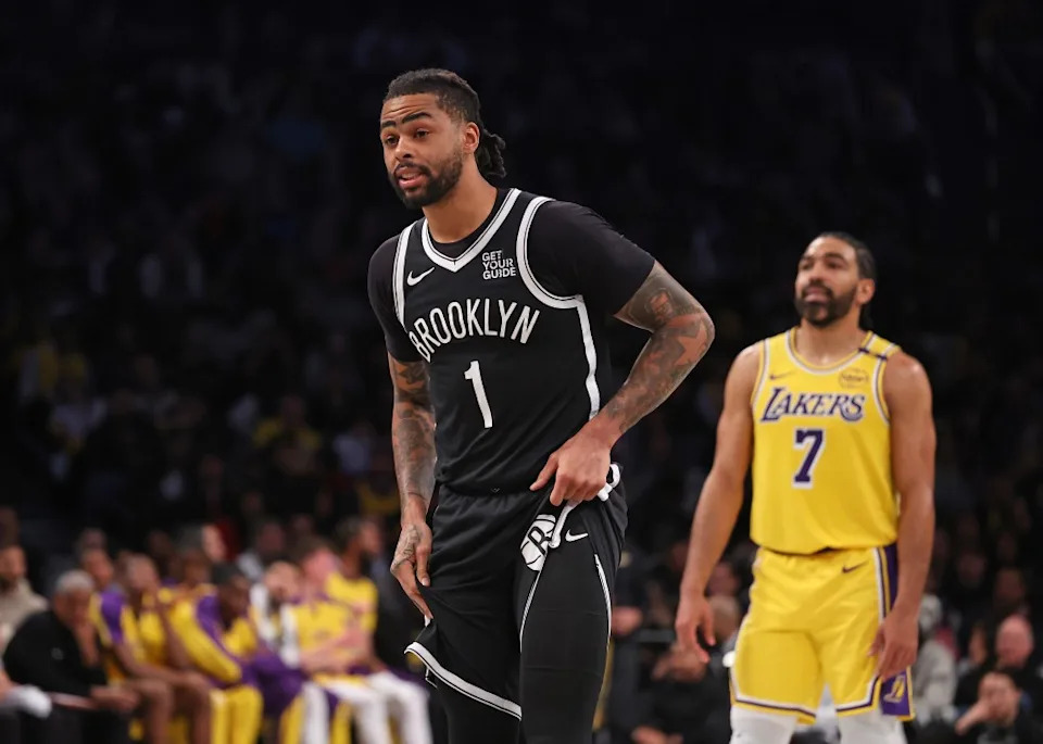 D’Angelo Russell during a March 2025 game. Charles Wenzelberg/New York Post