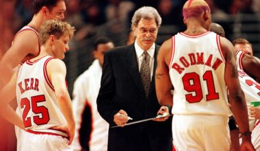 Steve Kerr(L) and Michael Jordan(R)