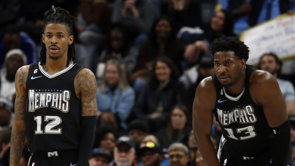 Ja Morant and Jaren Jackson Jr.© Petre Thomas-Imagn Images