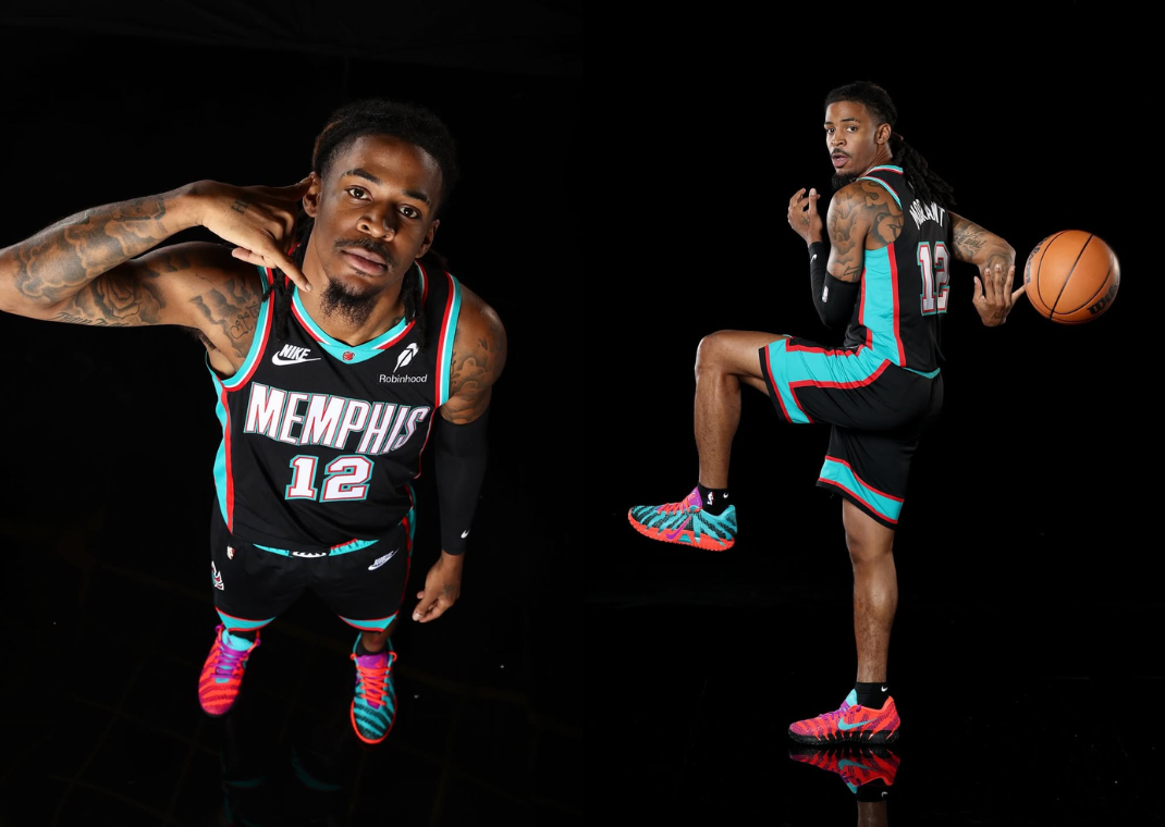 Ja Morant Wears Nike Ja 3 Grizzlies Mismatch PE