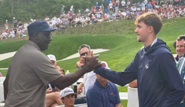 Maine's Cooper Flagg catches up with Michael Jordan at Ryder Cup