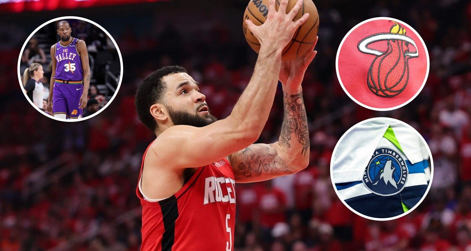 Houston Rockets told to learn from Timberwolves and Heat mistakes after Fred VanVleet injury, Kevin Durant couldn’t help