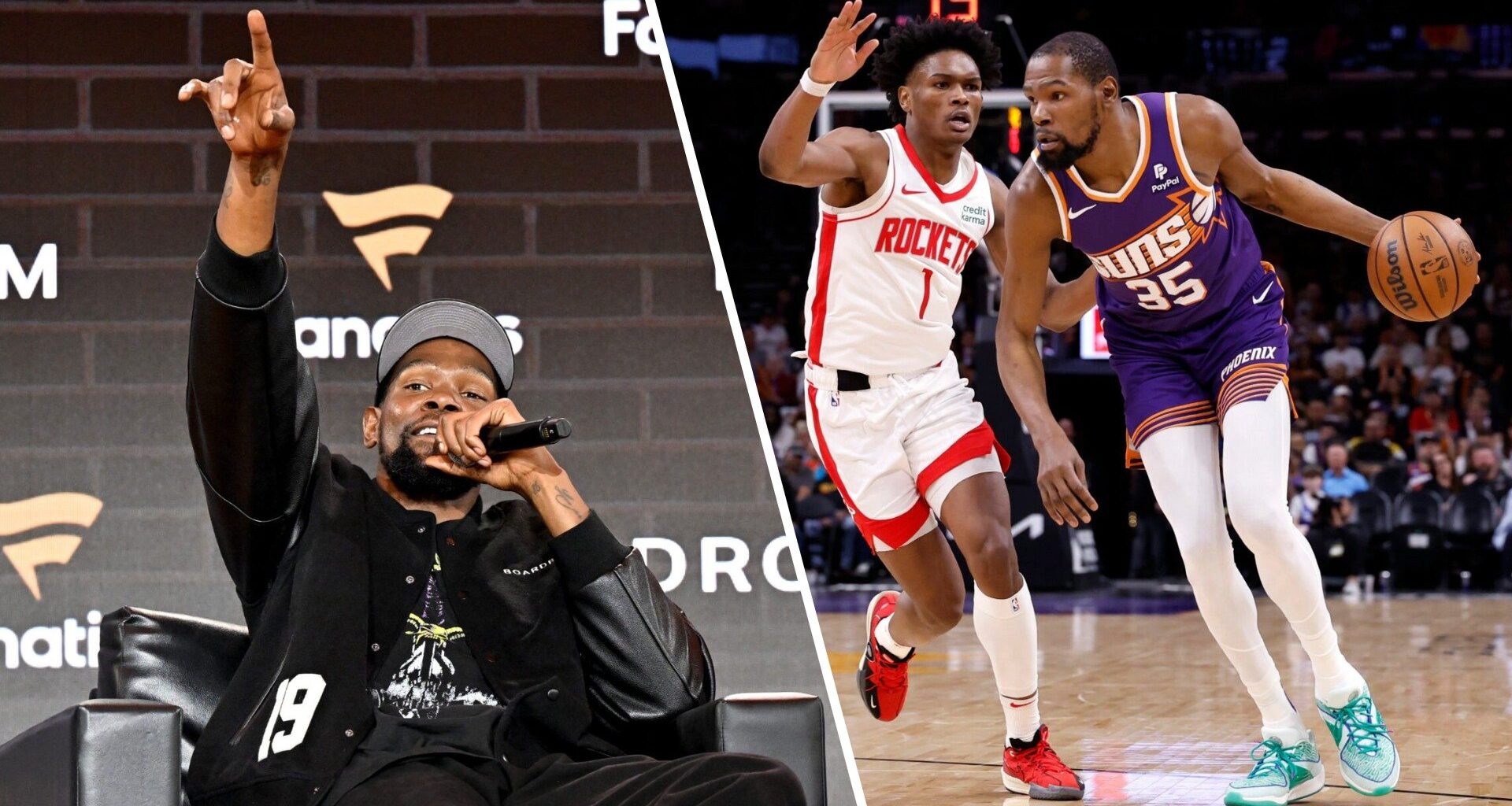 Amen Thompson cannot hold back his true feelings about playing with Kevin Durant on the Houston Rockets